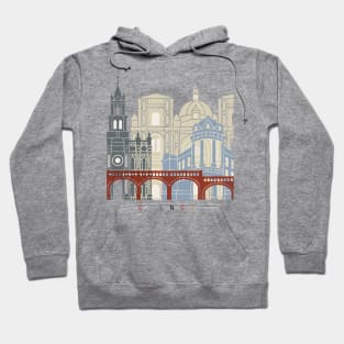 Cuenca EC skyline poster Hoodie